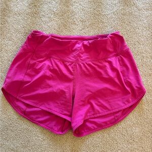 Lululemon Speed Up Shorts 4in inseam Sonic Pink Women’s athletic shorts Size 6
